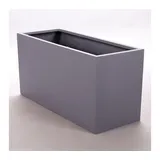eleganteinrichten Elegant Einrichten Pflanzkübel 80 x 30 x 40 cm Grau