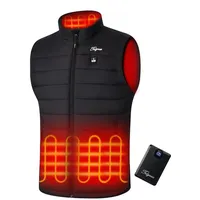 Telguua Beheizbare Weste Herren mit Powerbank Akku 12000mAh 5V, Heizweste für Männer USB Elektrisch wiederaufladbar 3 Temperaturstufen 4 Heizzonen Heiz weste Heizjacke für Skifahren,Arbeiten im Freien - XL