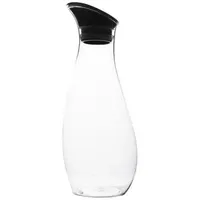 gimex Karaffe mit Schwingdeckel, 1L, schwarz
