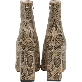 Buffalo Stiefel BUFFALO "Buffalo JULY ANKLE BOOTIE - VEGAN SUEDE", Damen, Gr. 39, cream, beige snake, Kunstfaser, Schuhe Stiefel