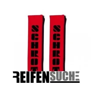 Schroth Gurt-Zubehoer - 2" Gurtpolster rot mit schwarzem Flock