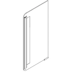 HSK ASP Softcube Ersatz-Spiegeltür rechts zu Alu Spiegelschrank 75 cm, Ersatzteile, verspiegelt