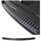 Omac Ladekantenschutz Stoßstangenschutz für VW T5 T6 Transporter Multivan Caravelle 2003-2024 Hecktüren – Edelstahl Carbon foliert