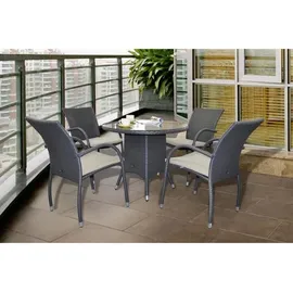 Zebra Technologies Zebra Milano Stapelsessel 53 x 70 x 87 cm grau