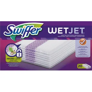 Swiffer WetJet Bodenwischer Wischtücher, Nachfüllpack 20 Stück)