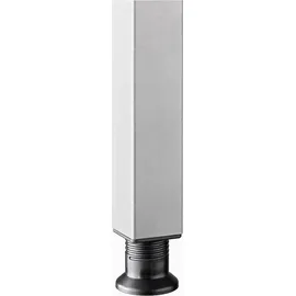 Hammerbacher Schreibtisch nussbaum rechteckig, 4-Fuß-Gestell silber 120,0 x 80,0 cm