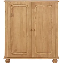 Home Affaire Highboard HOME AFFAIRE "Mette", braun (natur gebeitzt, gewachst), B:85cm H:95cm T:34cm, Sideboards, Highboard, Kommode mit 2 Einlegeböden, Breite 85cm, Tiefe 34 cm, Höhe 95 cm