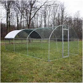 fudajo Freilaufgehege XXL 6 x 2,95 x 2 m mit Sonnendach