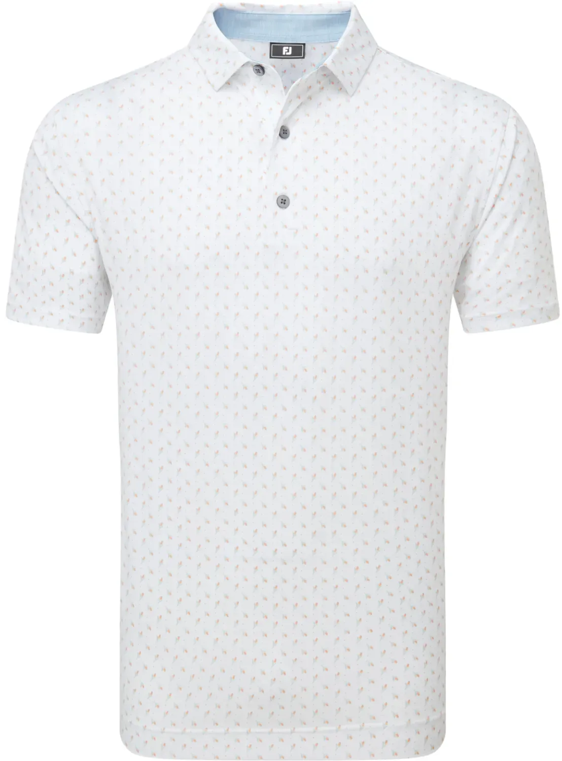 FootJoy Polo Flower Bud Foulard Lisle, weiss