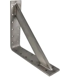 Edelstahl Winkel 200x200x50mm verstärkt Schwerlast Wand Träger Schienenkonsole