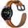 system-s Armband flexibel aus Silikon 20mm für Samsung Galaxy Watch 4 Smartwatch Braun