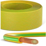 HB-DIGITAL 5m - 500m Erdungskabel H07V-K 1x16mm2 Grün/Gelb Starkstromkabel, (10000 cm), PVC-Isoliermantel grün