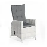 SonnenPartner Para Plus Gartensessel 59 x 69 x 110 cm silbergrau