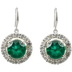 Gemshine Ohrringe 'Turmalin Quarz' silver coloured Grau Damen 
