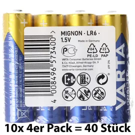 Varta Longlife Power AA 40 St. Box in Folie