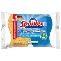 Spontex Geschirrschwamm 2er Pack, Kratzfrei & saugstark