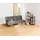 Actona Schlafcouch Polyester 2-Sitzer Dunkelgrau/Schwarz
