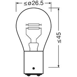 OSRAM Glühlampe, Brems-/Schlusslicht Rückfahrleuchte Nebel-/Schlusslicht Park-/Positionsleuchte Tagfahrleuchte Blinkleuchte Nebelschlussleuchte Positi