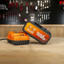Powerplus Dual Power Akku- und Ladegerät-Set 20 V 2 Stück