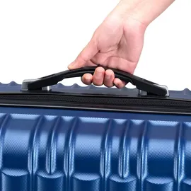 Juskys Rom Koffer-Set 4-tlg. blau