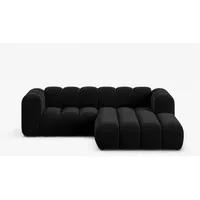 Micadoni Ecksofa Lupine, modular 3-Sitzer schwarz