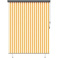 VidaXL Outdoor Rollo Gestreift Verstellbar Orange und Weiß 220