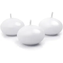 Partydeco Schwimmkerze 4 cm 50 St. weiß