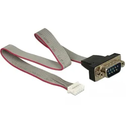Delock Cable serial pin header female > 1 x DB9 male 2 mm pitch layout: twisted