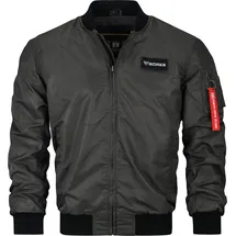 Bores Bomber Textiljacke, schwarz-grün, Größe L für Männer