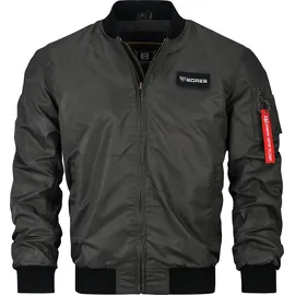 Bores Bomber Textiljacke, schwarz-grün, Größe L für Männer