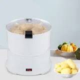 KiwiHood 85W Elektrische Kartoffelschälmaschine Moderne Edelstahl Kartoffelschäler mit Edelstahlklingen, rutschfester Basis, Ein-Knopf-Bedienungssystem, ideal für Gemüse und Kartoffeln