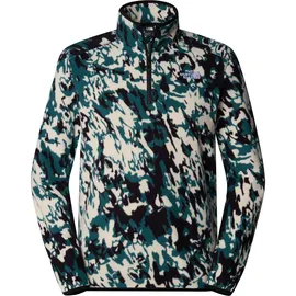 The North Face 100 Glacier Printed 1/4 Zip Pullover Grün S