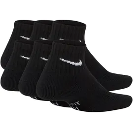 Nike Everyday Cushioned Ankle-Socken 6er Pack Schwarz/Weiß 38-41