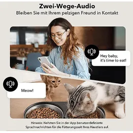 PETLIBRO PL-AF-203-96B GRANARY CAMERA DUAL FOOD TRAY SCHWARZ Automatischer Futterspender