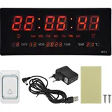 Digitale Led-wanduhr Mit Übersichtlichem Display, Geräuschlosem Timer Für Besprechungsräume, 100–240 V Eu-stecker