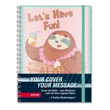 ROTH Mood Timer "Faultier" mit Wechselcover und Stickerbogen in Bunt | Gr.: onesize