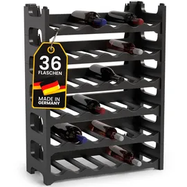 Alpfa ALPFA Weinregal Flaschenregal Regal für Flaschen anthrazit
