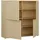 Forte Highboard 124,5 x 121,5 x 34,9 cm Buttergelb