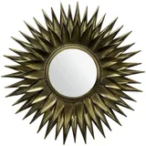 KADIMA DESIGN Wandspiegel Sonne 74 cm Metall Design Hängespiegel Messing Antik, | Gr.: onesize