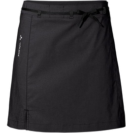 Vaude Womens Tremalzo Skirt III - Rock für den Radsport für Damen - inkl. Innenhose - atmungsaktiver Fahrradrock, Black Uni, 36