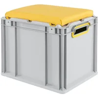 Proregal Eurobox NextGen Seat Box Gelb | HxBxT 36,5x30x40cm