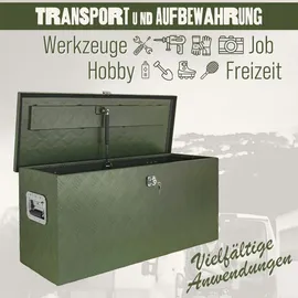 Trucky Deichselbox Werkzeugkasten Aluminium D120 grün