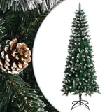 vidaXL Künstlicher Weihnachtsbaum mit Ständer 240 cm – Schneebedeckt und Glitzerverzierung