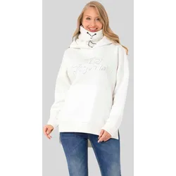 Kapuzenpullover CIPO & BAXX "SWEATSHIRT", Damen, Gr. L, beige (ecru), 70% Baumwolle;30% Polyester, unifarben, Basic, regular fit, Langarm, Pullover, ein sportlich-lässiges Kleidungsstück