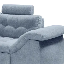 MID.YOU Ecksofa blau