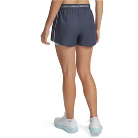 Under Armour Tech Play Up 2in1 Trainingsshorts Damen 044 downpour gray/harbor blue/harbor blue L