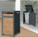 ML-Design Mülltonnenbox 68 x 80 x 116,3 cm braun