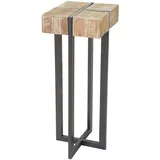 Mendler Blumentisch HWC-A15, Blumenständer Blumensäule, Tanne Holz rustikal massiv MVG-zertifiziert 100x32x32cm