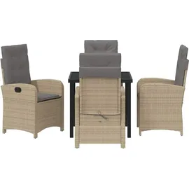 vidaXL Garten Essgruppe 5-tlg. Beige