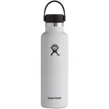 Hydro Flask Standard Mouth Flex Cap Insulated Isolierflasche 600ml weiß